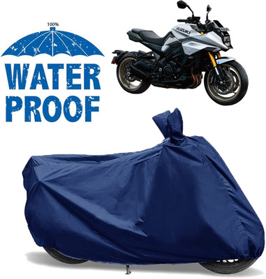 AUTOCAD Waterproof Two Wheeler Cover for Suzuki(Katana, Blue)