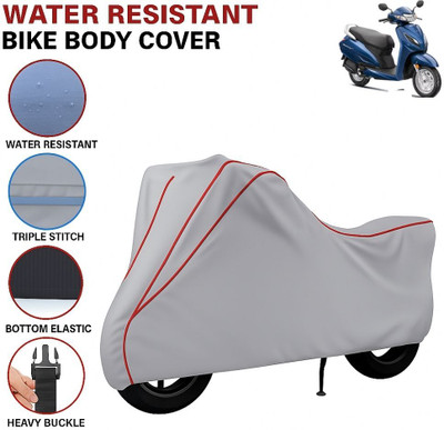 Auto Udaan Waterproof Two Wheeler Cover for Honda(Activa, Grey, Red)