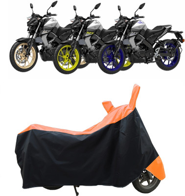 Coxtor Waterproof Two Wheeler Cover for Yamaha(MT-15 BS6, Orange)