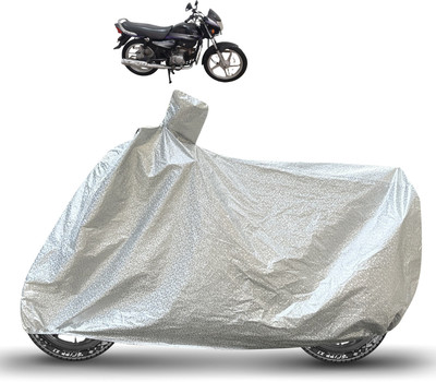 Caronix Waterproof Two Wheeler Cover for Hero(CD deluxe, Silver)