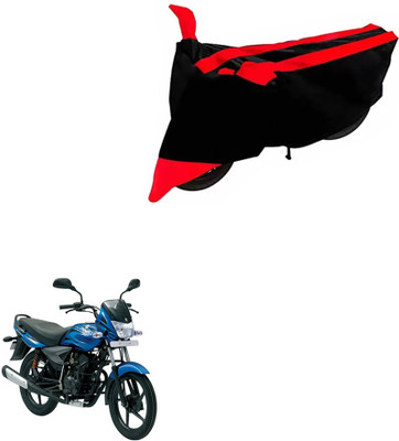 DeepShakshi AUTOMOTIVE Two Wheeler Cover for Bajaj(Sunny, Black, Red)