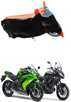 VESMEI Two Wheeler Cover for Kawasaki(Versys X 300, Orange, Black)