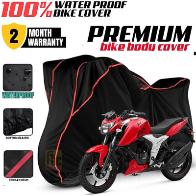 FBC Waterproof Two Wheeler Cover for TVS(Apache, Green, Black)