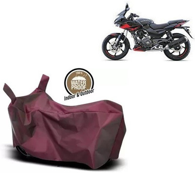 OliverX Waterproof Two Wheeler Cover for Bajaj(Pulsar 220F, Maroon)