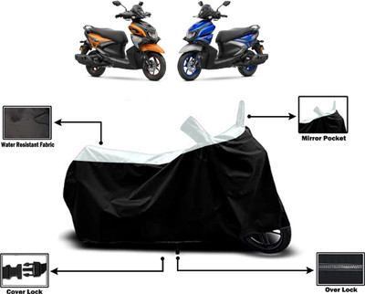 Amexride Two Wheeler Cover for Yamaha(RayZR 125 Fi, White)