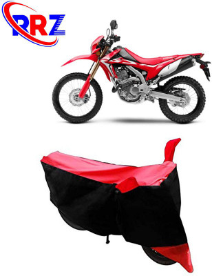 RRZ Waterproof Two Wheeler Cover for Honda(CRF 250 L, Black, Red)