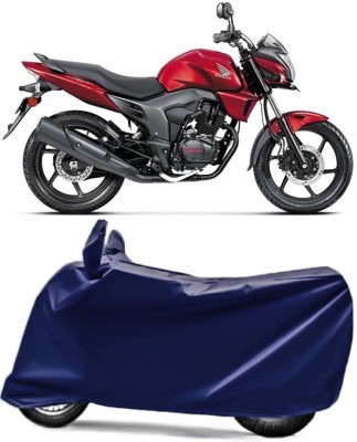 AUCTIMO Two Wheeler Cover for Honda(CB Trigger, Blue)