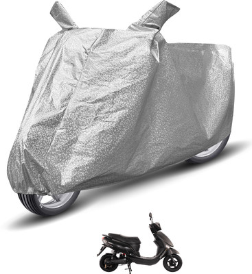 MOCKHE Waterproof Two Wheeler Cover for Hero(Electric Photon, Silver)