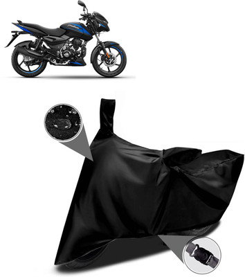 DeepShakshi AUTOMOTIVE Two Wheeler Cover for Bajaj(Pulsar 125, Black)