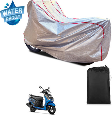 GOSHIV-car and bike accessories Waterproof Two Wheeler Cover for Yamaha(Alpha, Silver)
