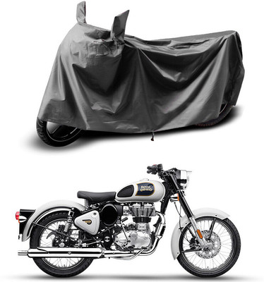 Gali Bazar Waterproof Two Wheeler Cover for Royal Enfield(Classic Stealth Black, Grey)