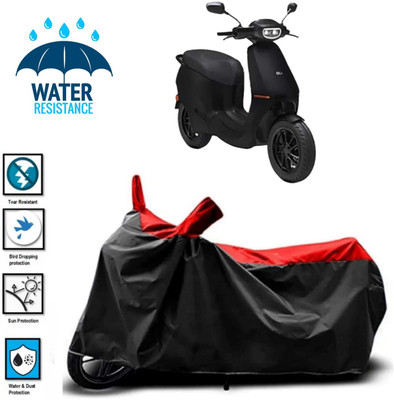 JSJINSIL Waterproof Two Wheeler Cover for Ola(SS, Red, Black)