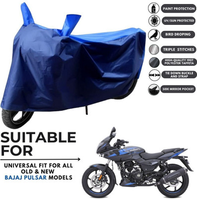 ZAQE Two Wheeler Cover for Bajaj(Pulsar 220 BS6, Blue, Blue)