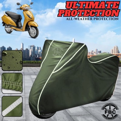 FBC Waterproof Two Wheeler Cover for Honda(Activa 6G, Green)