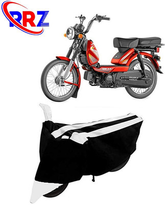 RRZ Waterproof Two Wheeler Cover for TVS(XL 100, Black, White)