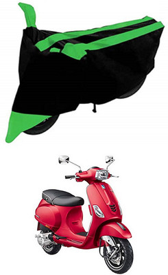 MMSSTAR Waterproof Two Wheeler Cover for Piaggio(Vespa SXL 125, Green, Black)