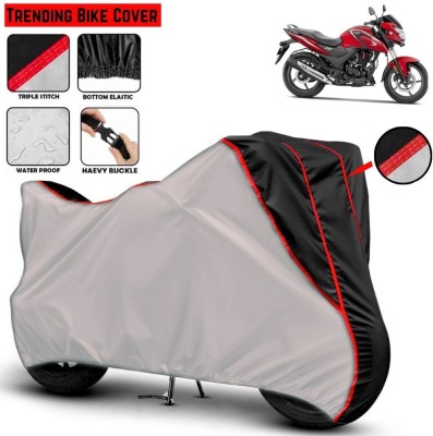 Mwiss Waterproof Two Wheeler Cover for Honda(SR 160, Silver, Black)