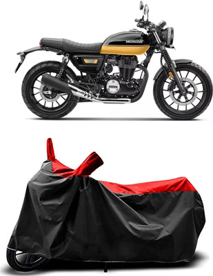KEDIT Two Wheeler Cover for Honda(Hness CB350, Red, Black)
