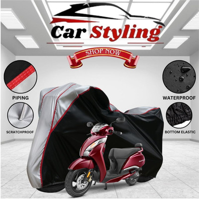 Car Styling Waterproof Two Wheeler Cover for TVS(Jupiter, Multicolor)