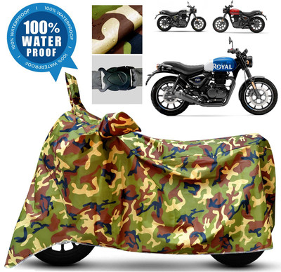 APNEK Waterproof Two Wheeler Cover for Royal Enfield(Hunter 350, Multicolor)