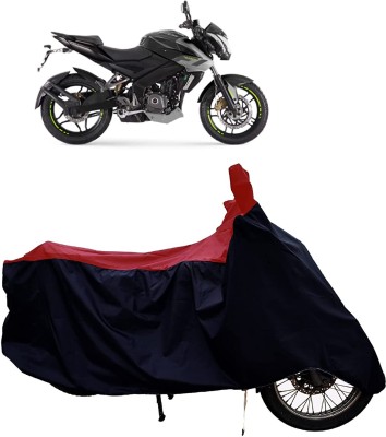 KEDIT Two Wheeler Cover for Bajaj(Pulsar 200NS FI, Red, Black)