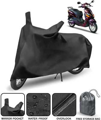 AutoRetail Waterproof Two Wheeler Cover for Hero(Electric Optima, Black)