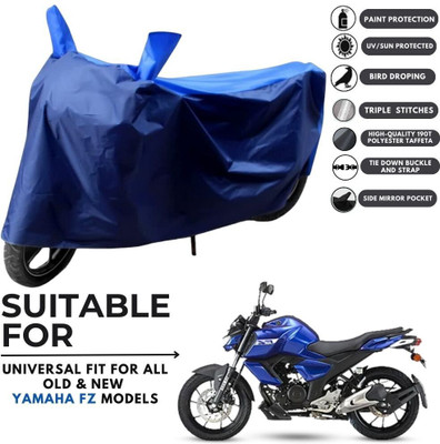 MADAFIYA Two Wheeler Cover for Yamaha(FZ S FI New, Blue, Blue)