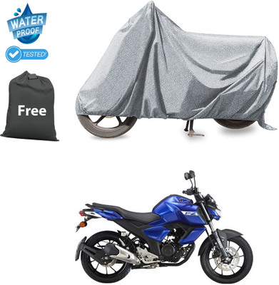 CODOKI Waterproof Two Wheeler Cover for Yamaha(FZ S V3.0 FI, Silver)