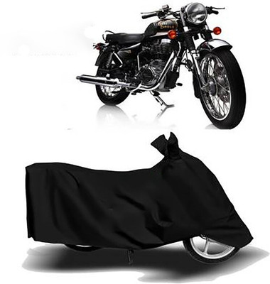 MMSSTAR Waterproof Two Wheeler Cover for Royal Enfield(Electra Delux, Black)