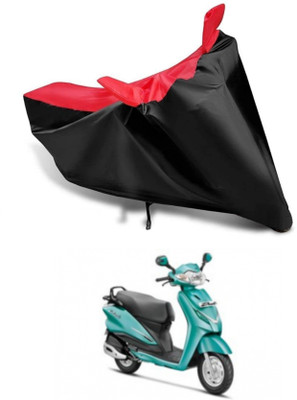 KEDIT Two Wheeler Cover for Hero(Duet, Red, Black)