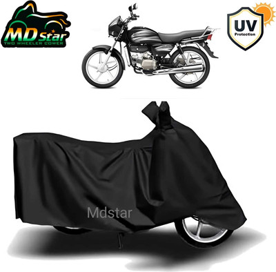 MWBB Waterproof Two Wheeler Cover for Hero(Splendor Plus, Black)