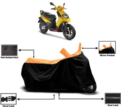 Amexride Two Wheeler Cover for Aprilia(SR 125, Orange)