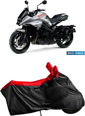 Autofly Waterproof Two Wheeler Cover for Suzuki(Katana, Red, Black)