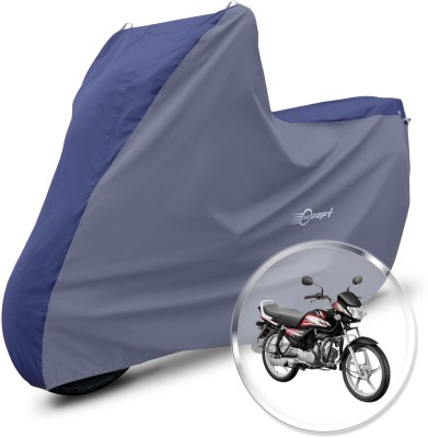 Neodrift Two Wheeler Cover for Hero(HF Deluxe i3s, Blue, Grey)