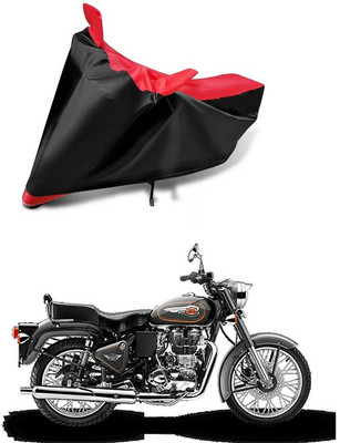 AutoGalaxy Waterproof Two Wheeler Cover for Royal Enfield(500, Red, Black)