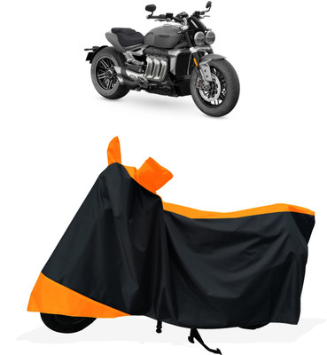 Tricway Two Wheeler Cover for Triumph(Rocket III, Orange)