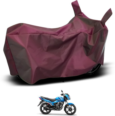 GOSHIV-car and bike accessories Waterproof Two Wheeler Cover for TVS(Victor, Maroon)