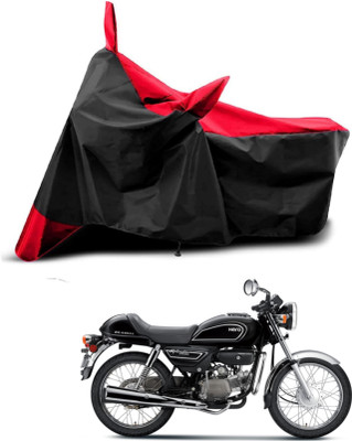 AASHTIK MART Two Wheeler Cover for Universal For Bike(Splendor Pro Classic, Red, Black)