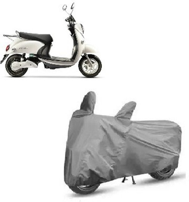 Tritika Waterproof Two Wheeler Cover for Evolet(Polo BS6, Grey)