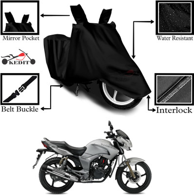 KEDIT Two Wheeler Cover for Hero(Hunk, Black)