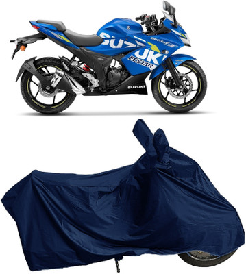 DIGGU Two Wheeler Cover for Suzuki(Gixxer Special Edition BS6, Blue)