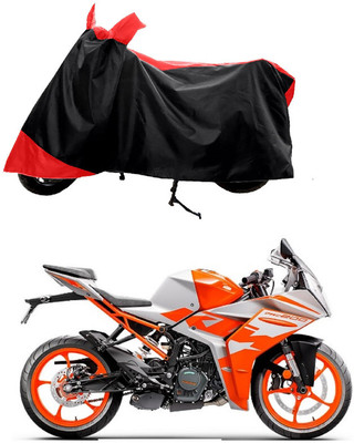 GROFATIK Two Wheeler Cover for KTM(RC 200 BS6, Red)
