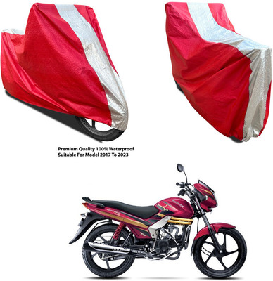AutoGalaxy Waterproof Two Wheeler Cover for Mahindra(Centuro XT, Silver, Red)
