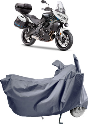 Amexride Two Wheeler Cover for Kawasaki(Versys 650, Grey)
