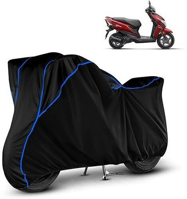 DeepShakshi AUTOMOTIVE Waterproof Two Wheeler Cover for Honda(Dio, Black, Blue)