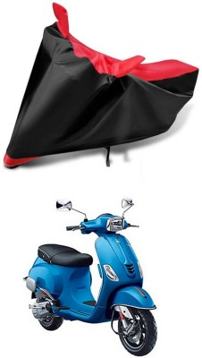 AutoGalaxy Waterproof Two Wheeler Cover for Piaggio(Vespa SXL 125, Red, Black)