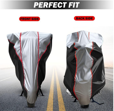 Shiv Kanha Waterproof Two Wheeler Cover for Royal Enfield(Bullet 350 New, Black)