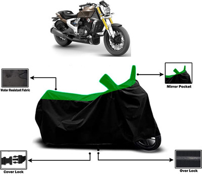 Amexride Two Wheeler Cover for TVS(Zeppelin BS6, Green)