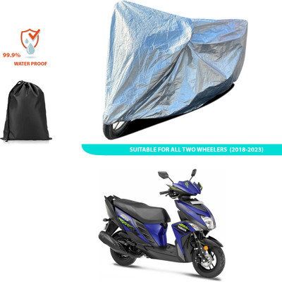 GOSHIV-car and bike accessories Waterproof Two Wheeler Cover for Yamaha(Cygnus Ray ZR BS6, Silver)