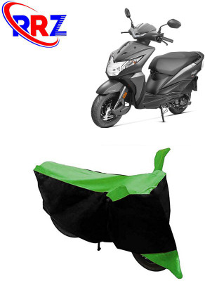 RRZ Waterproof Two Wheeler Cover for Honda(Dio, Black, Green)